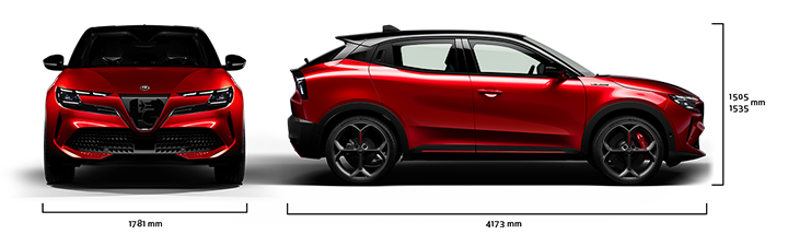 Alfa Romeo Junior - Junior Elettrica - Afmetingen