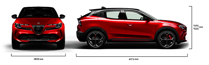 Alfa Romeo Junior - Junior Elettrica - Dimensions