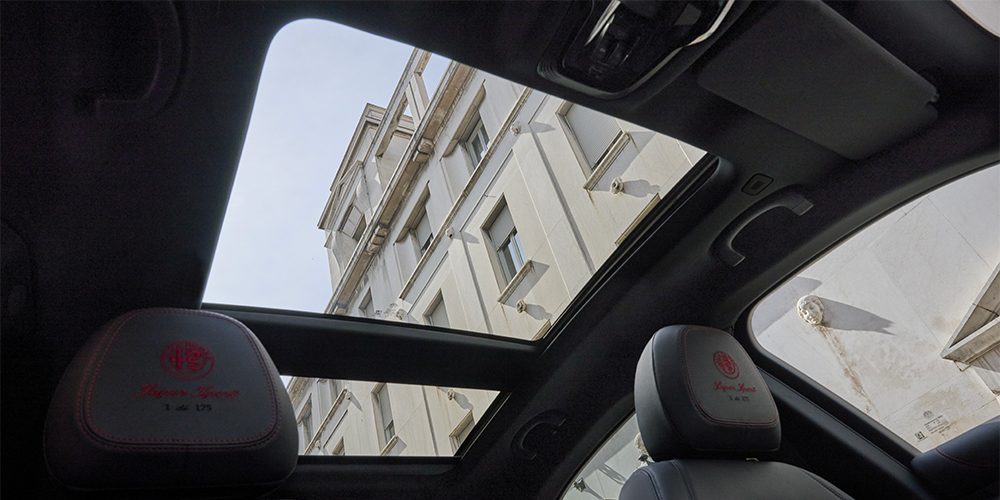 Panoramic glass roof