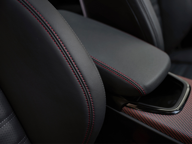 Red stitching